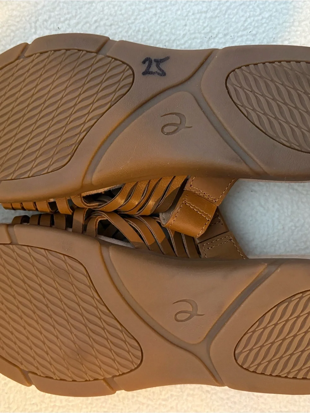 Easy Spirit Woven Slide Sandals - Tan Brown